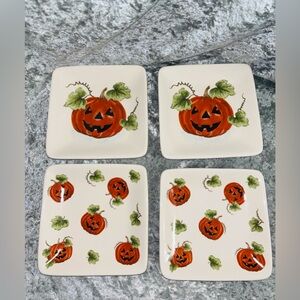 Halloween pumpkin Maxcera plates